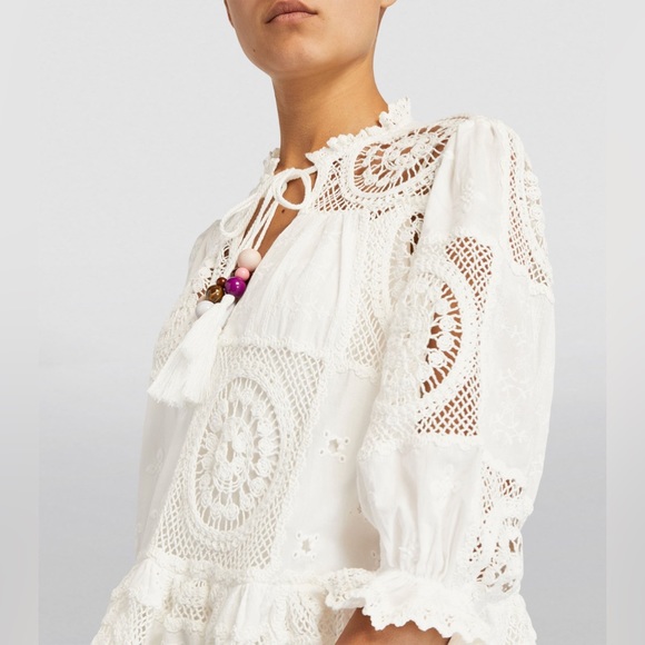 MAJE Crochet-Detail Mini Dress - Picture 4 of 6